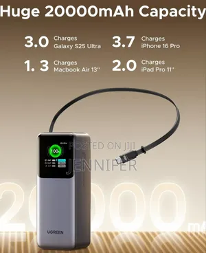 Ugreen Nexode 20000mah 130w Fast Charging Power Bank.