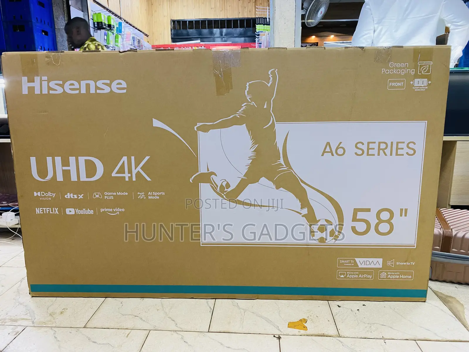 Hisense 58-Inch Smart Uhd Digital Satellite Frameless Dolby Vision