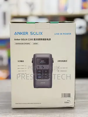 Anker Solix C200 60,000mah 200w Power Bank Station