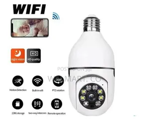 Wifi Wireless Bulb Security Camera