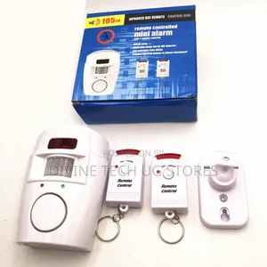 Mini Alarm Wireless Motion Sensor Alarm With 2 Remotes, Infrared Alert