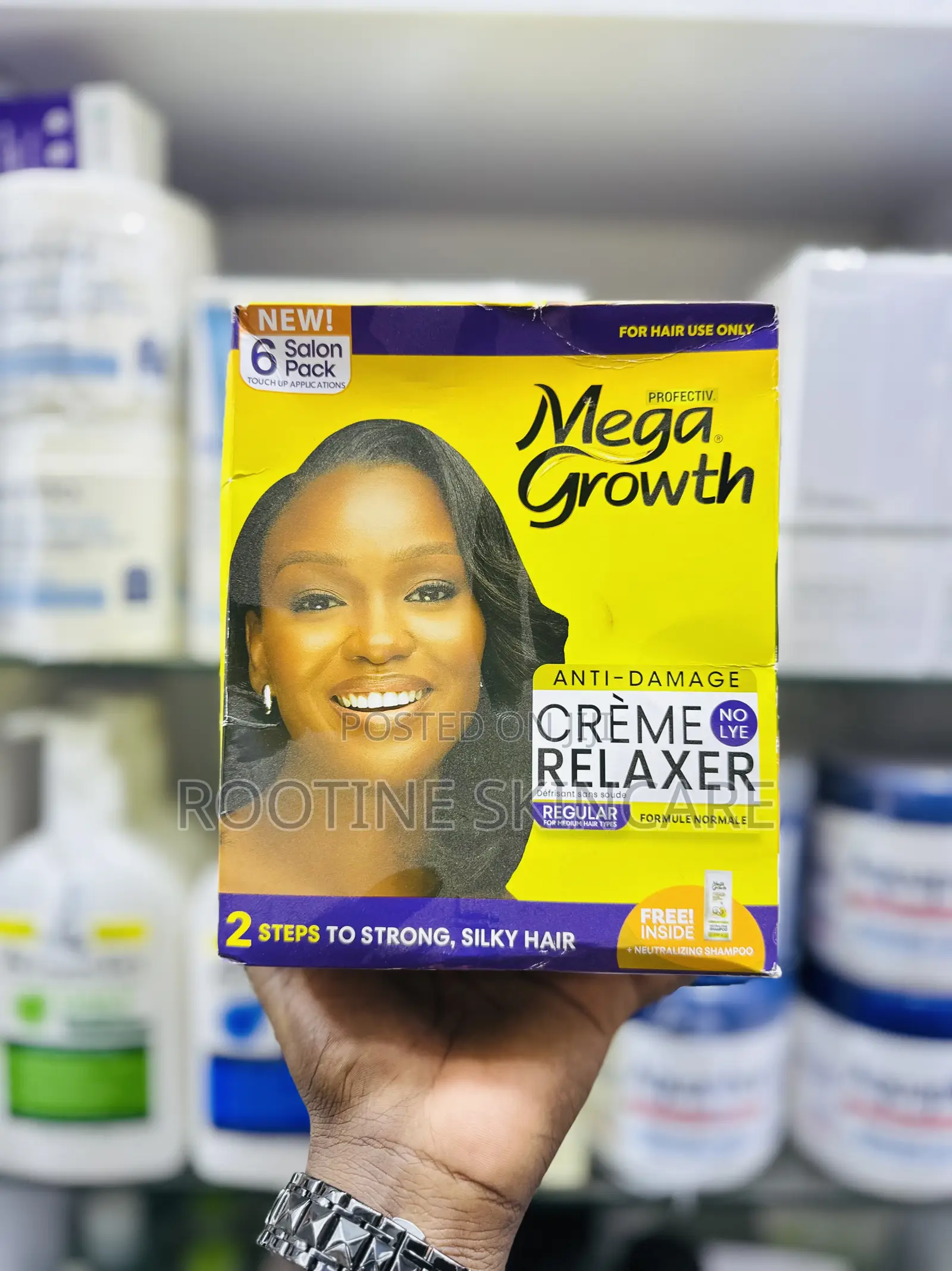Mega Growth Anti Damage Regular 6 Salon Pack Creme Relaxer