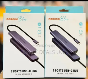 Porodo Blue 7 Ports Usb-C Hub
