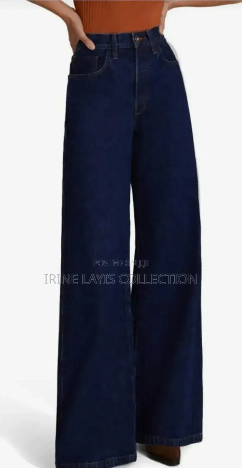 Ladies Wide Keg Jeans