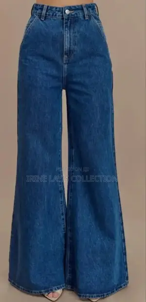 Ladies Wide Keg Jeans