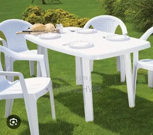 A Good Set of Plastic Table and 4 Chairs