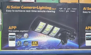 2 In1 Ai Wi-Fi Solar Camera +Street Solar Floodlight- 450w