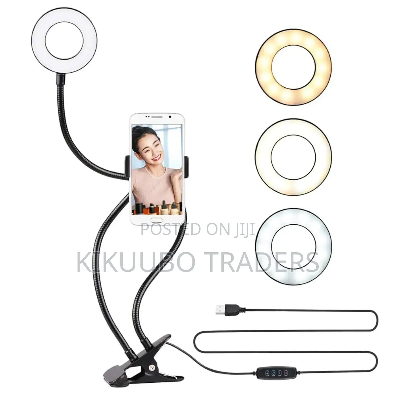 Table Clip Phone and Selfie Light Holder