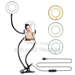 Table Clip Phone and Selfie Light Holder