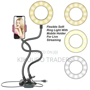 Clip on Selfie Ring Light With Phone Holder