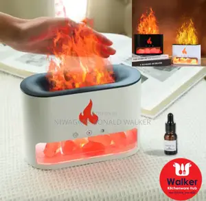 3d Flameless Aroma Diffuser Humidifier-White Black