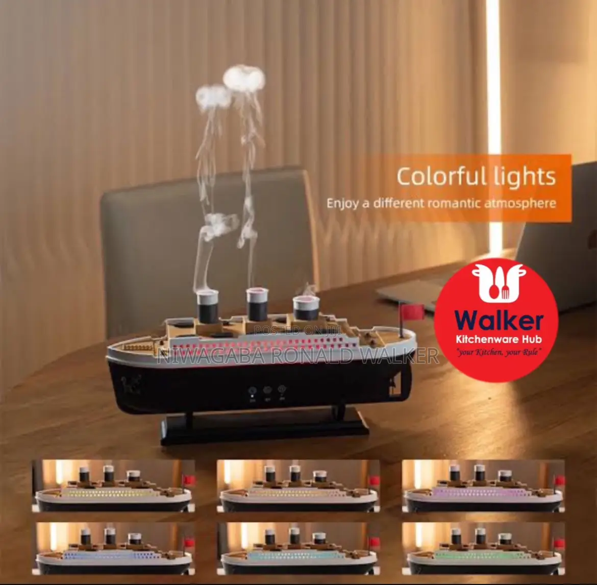 Titanic Ship Humidifier and Aroma Diffuser.
