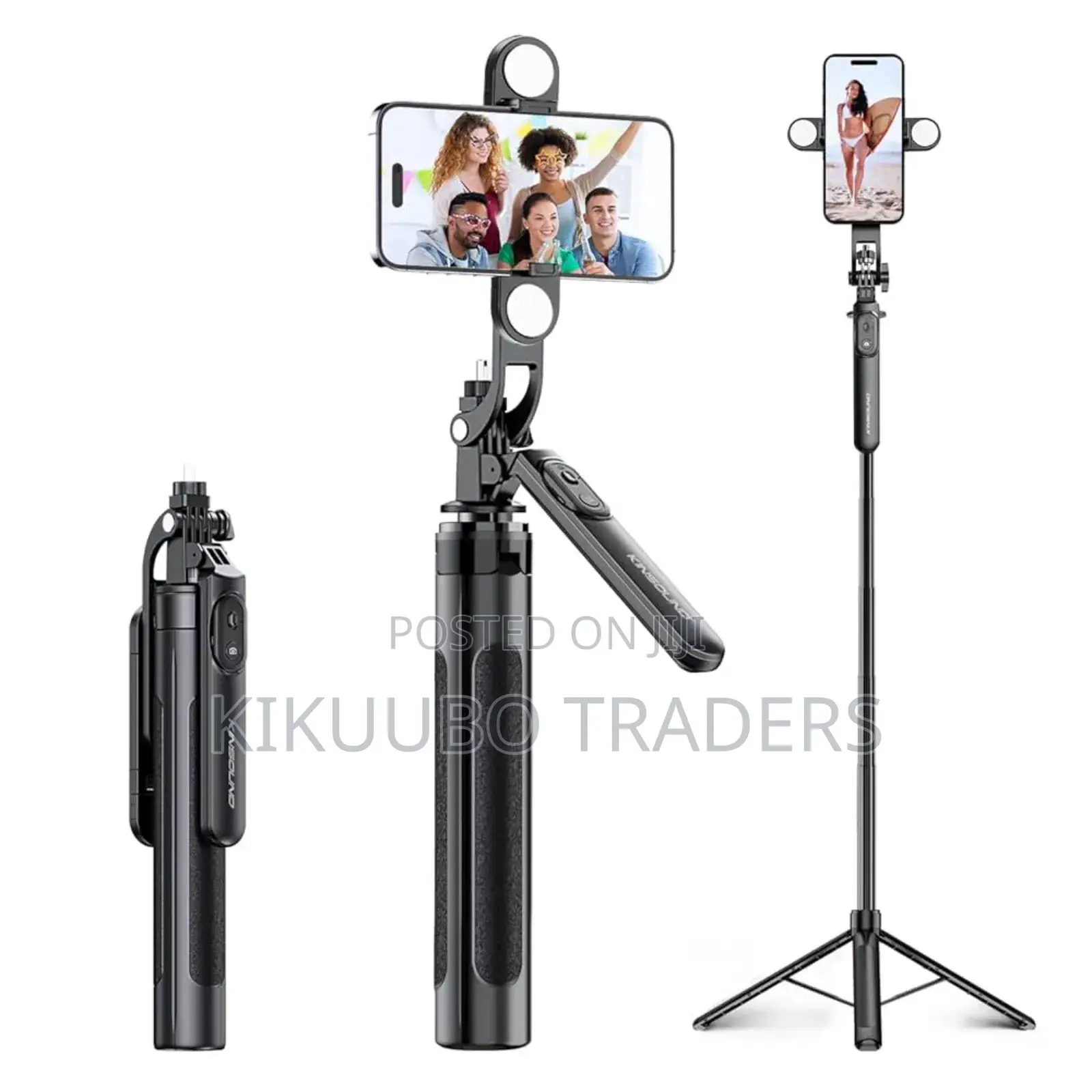 1.8m. Selfie Stick Tripod With a Rechargeable Bluetooth Remote