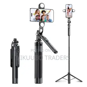 1.8m. Selfie Stick Tripod With a Rechargeable Bluetooth Remote