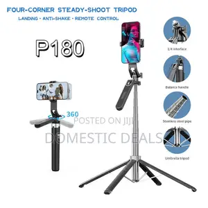 P.180 Foldable Selfie Stick Tripod 180cm Length