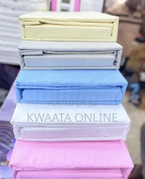 4 PC Set Star Luxe Hotel Bedsheets (6x6) King Size Striped Textured