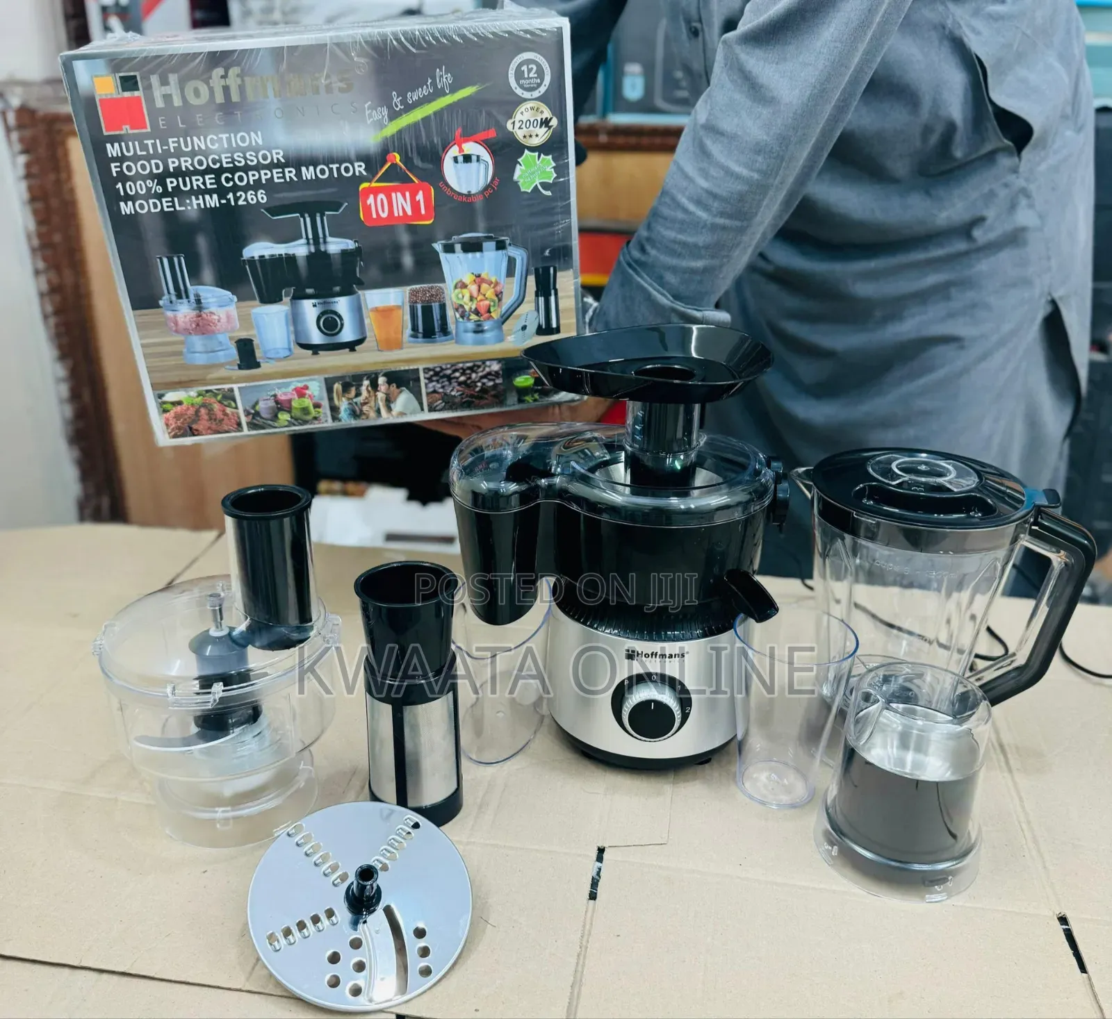 Hoffmans 10 In1 Juicer Blender Extractor Food Processor Hm-1267