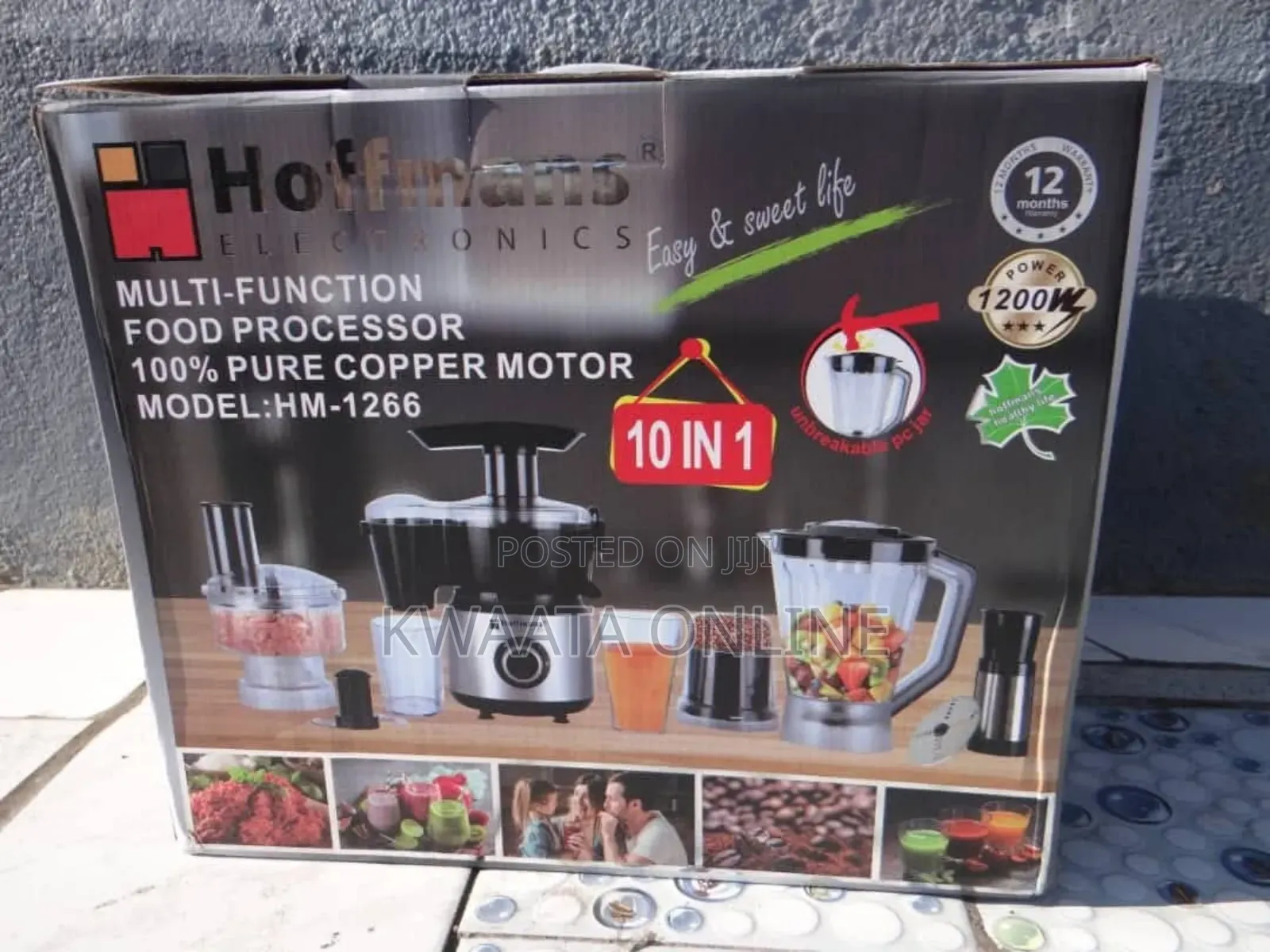 Hoffmans 10 In1 Juicer Blender Extractor Food Processor Hm-1267