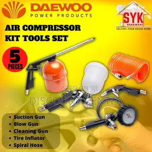Air Compressor Kit Tools 5 Pieces