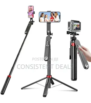 180cm Tall /1.8m Selfie Stick With Rotating Pan Tilt