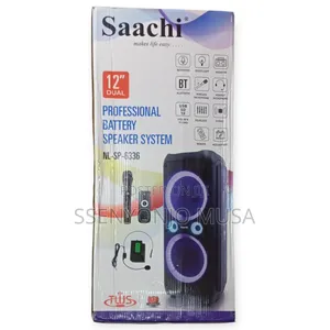 Saachi Nl-Sp-6336 12" Dual Professional Bluetooth Speaker