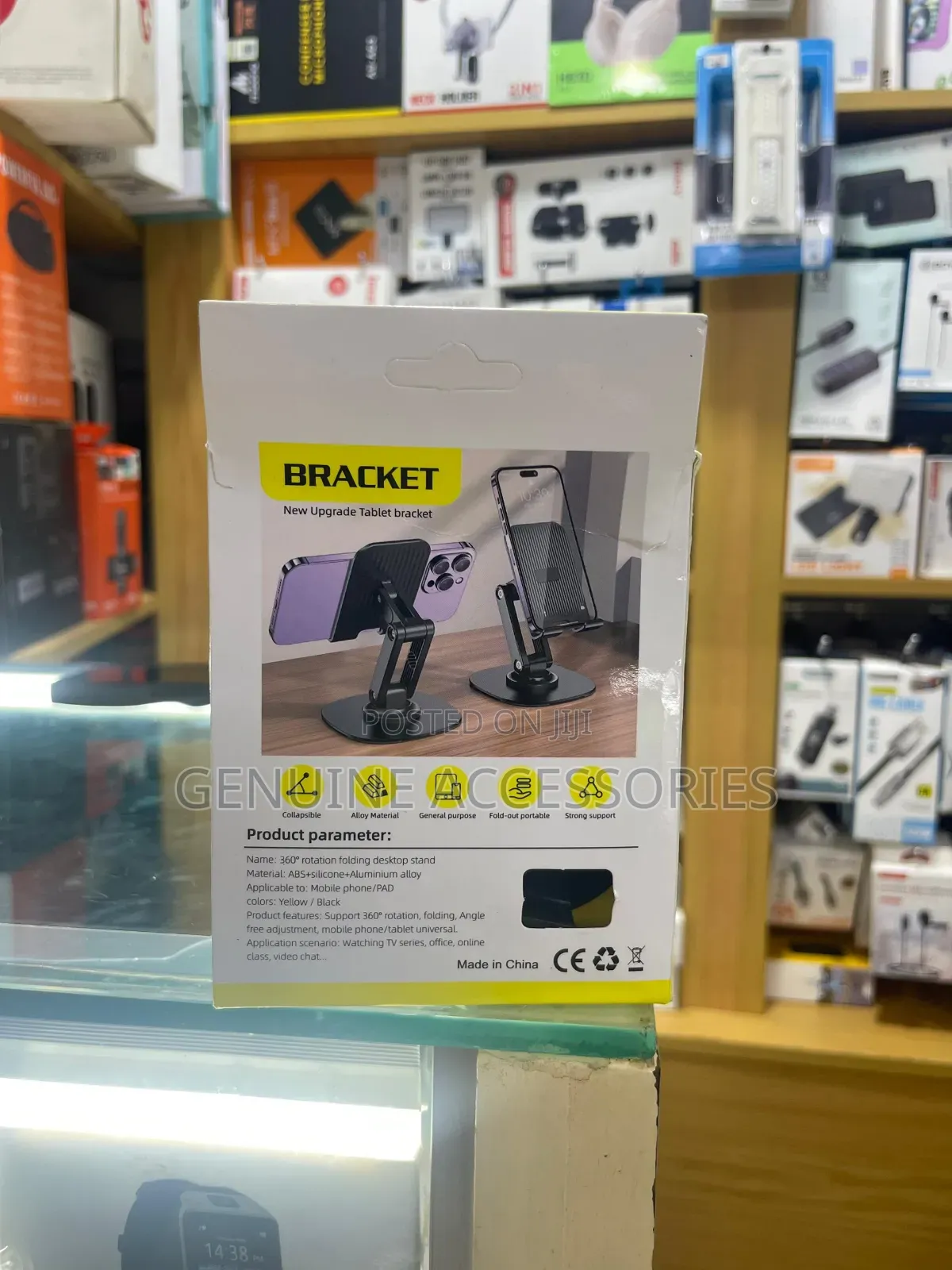 Folding Desk Top Bracket Phone Holder