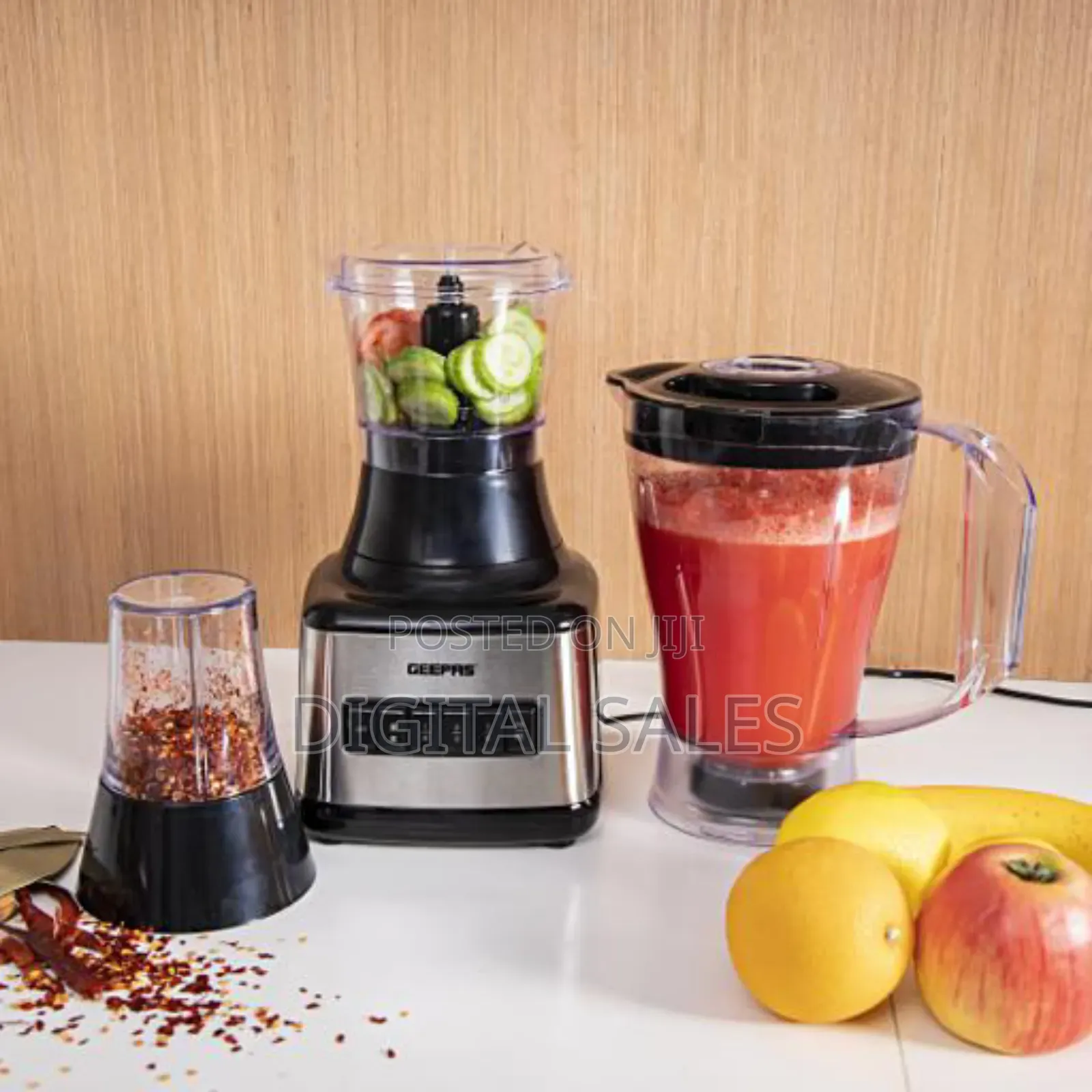 Geepas Blender GSB 44017 3in1/1.5 Ss/500w