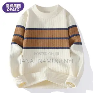 Desso White and Brown Sweater