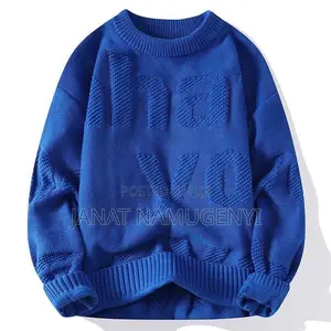 Plain Blue Designer Sweaters