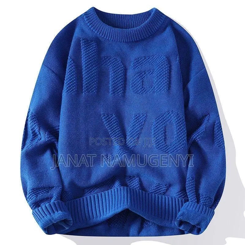 Plain Blue Designer Sweaters