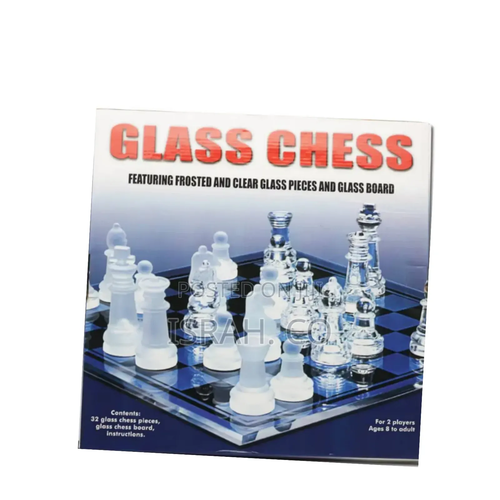 Glass Chess Board.