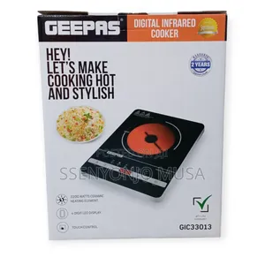 Geepas Digital Hotplate Infrared Cooker - 2200w Power Touch Control