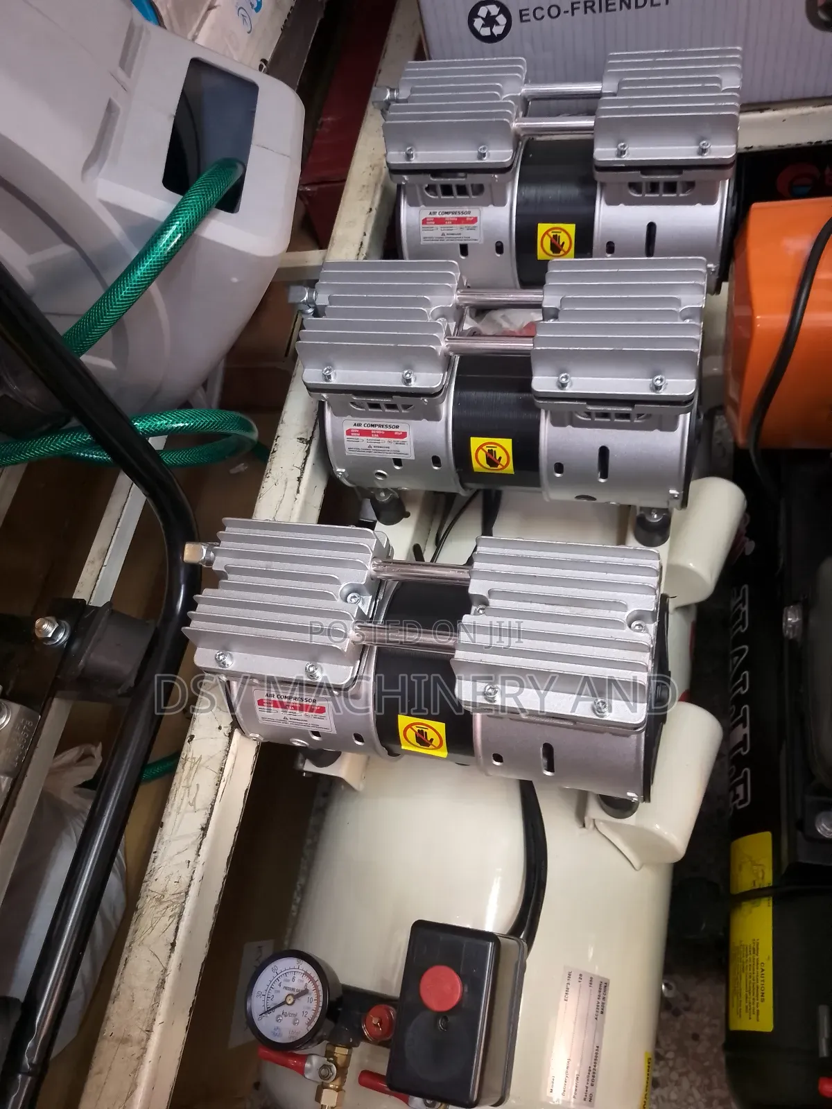 100 Litres Silent Compressor With Three Heads