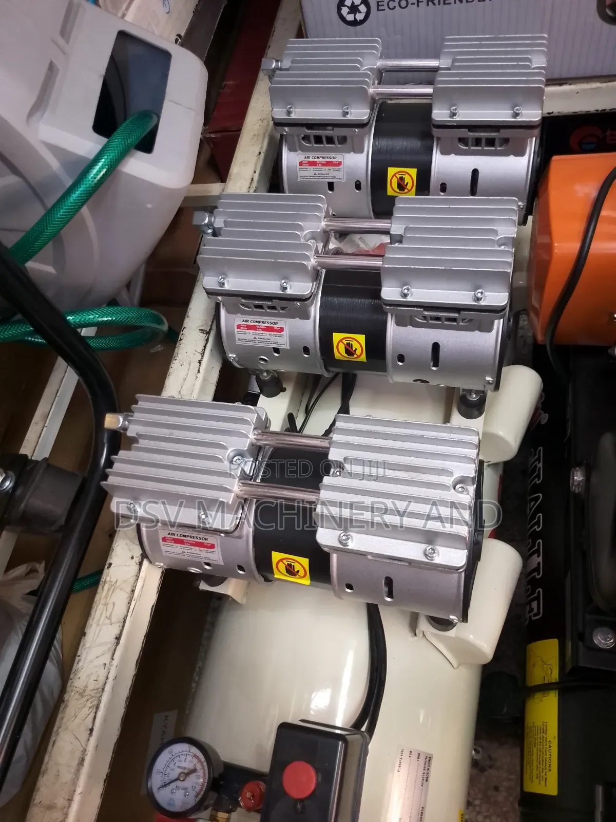 100 Litres Silent Compressor With Three Heads