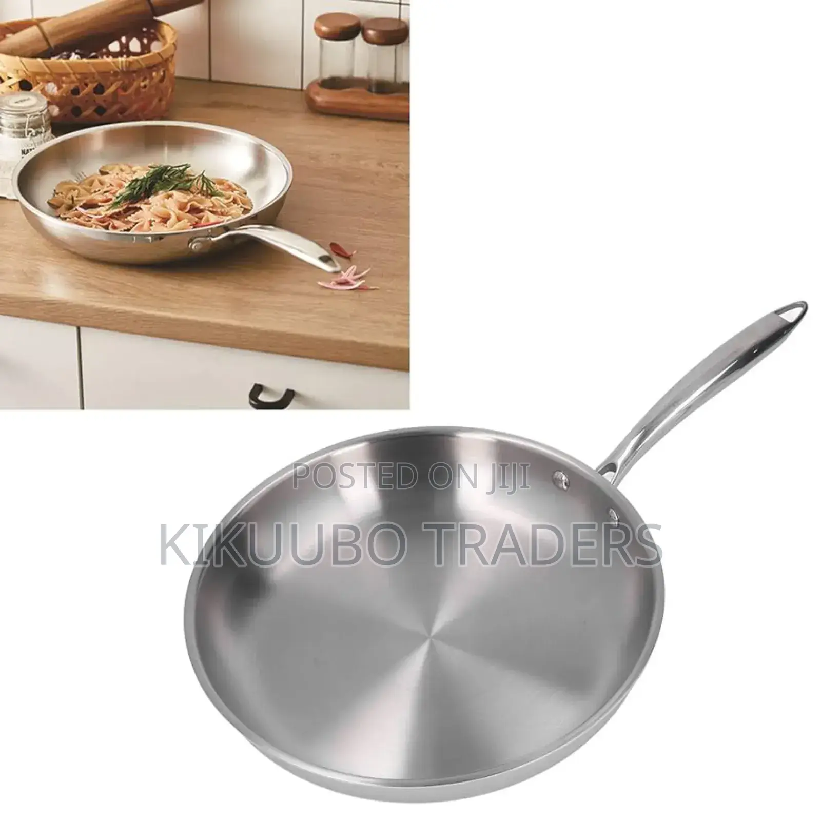 28cm Stainless Steel Frying Pan