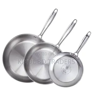 22,24,26cm Stainless Steel Nonstick Frying Pan Set of 3pcs