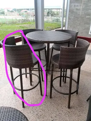 4 Sitter Bar Rattan Chair 