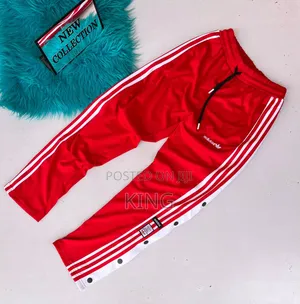 Red Adidas Adibreak Track Pants