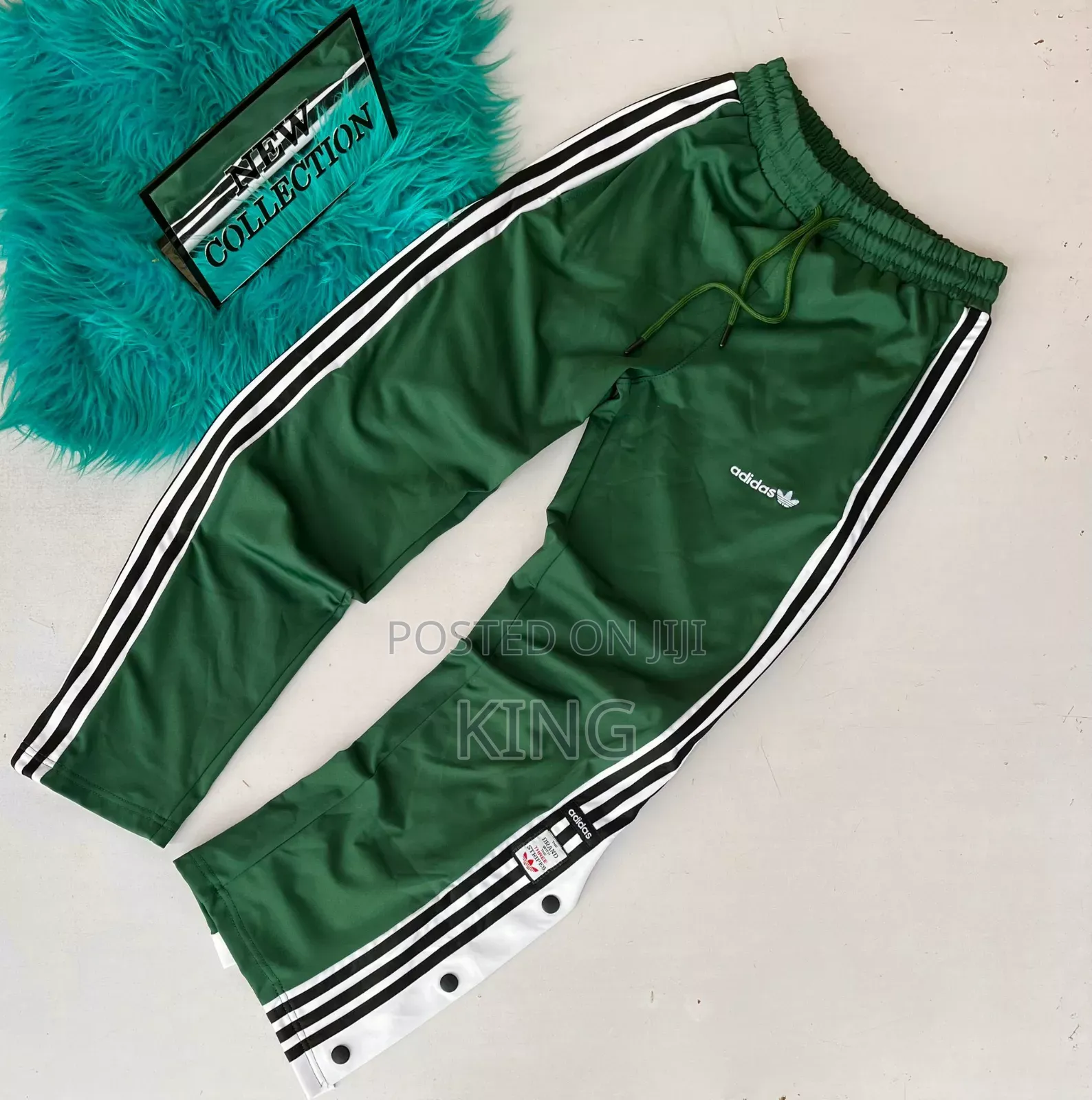 Olive Green Adidas Adibreak Track Pants