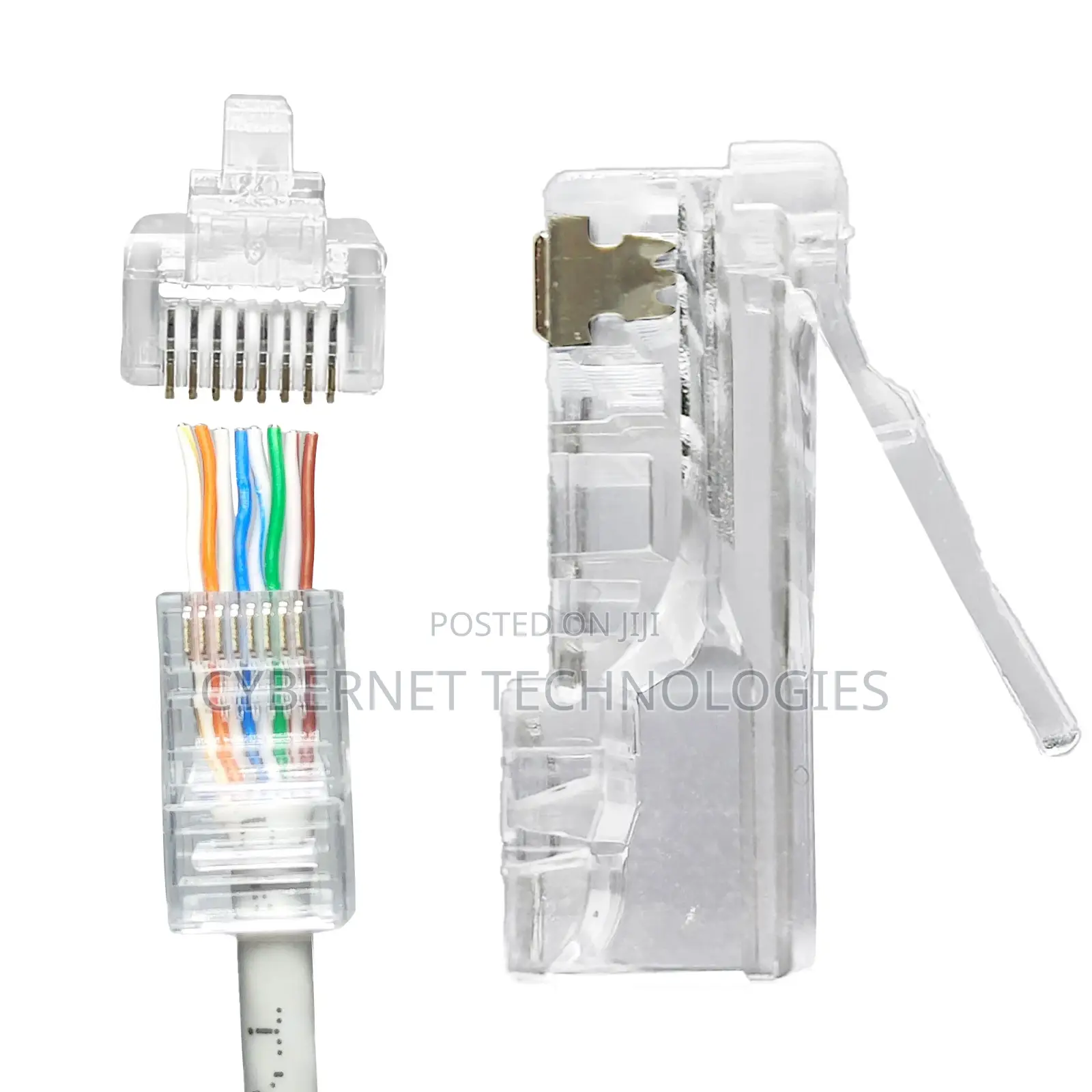 Rj45 Pass Through Connectors - Pack of 100