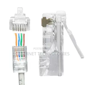 Rj45 Pass Through Connectors - Pack of 100