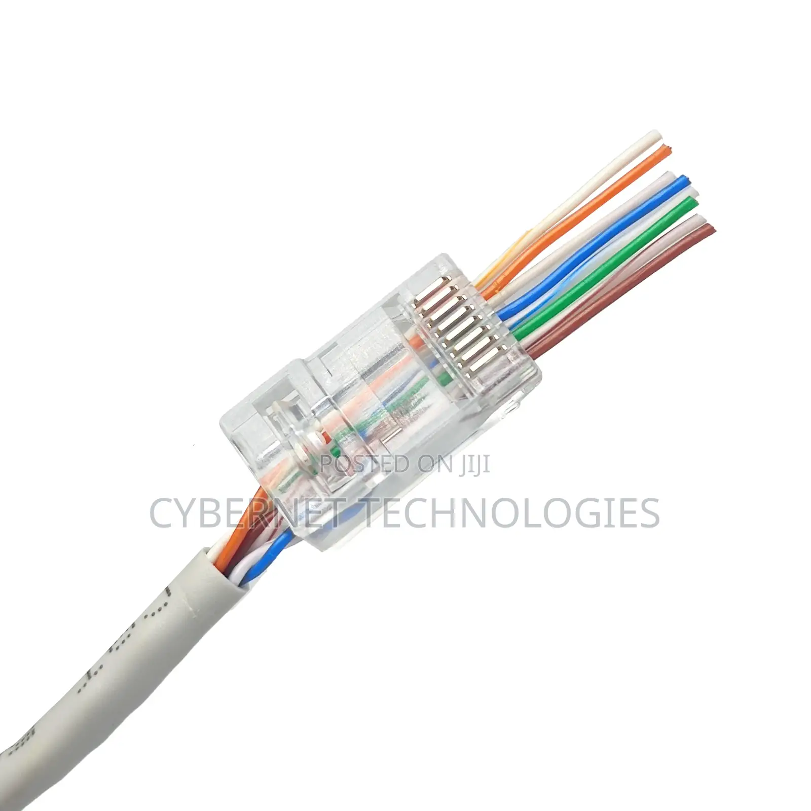 Rj45 Pass Through Connectors - Pack of 100