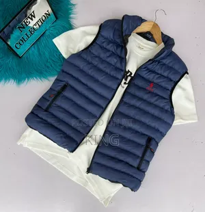 Polo Blue Smart Vest Jackets
