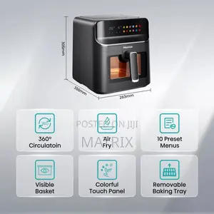 Hisense 6.7l Air Fryer With Led Display and Touch Control