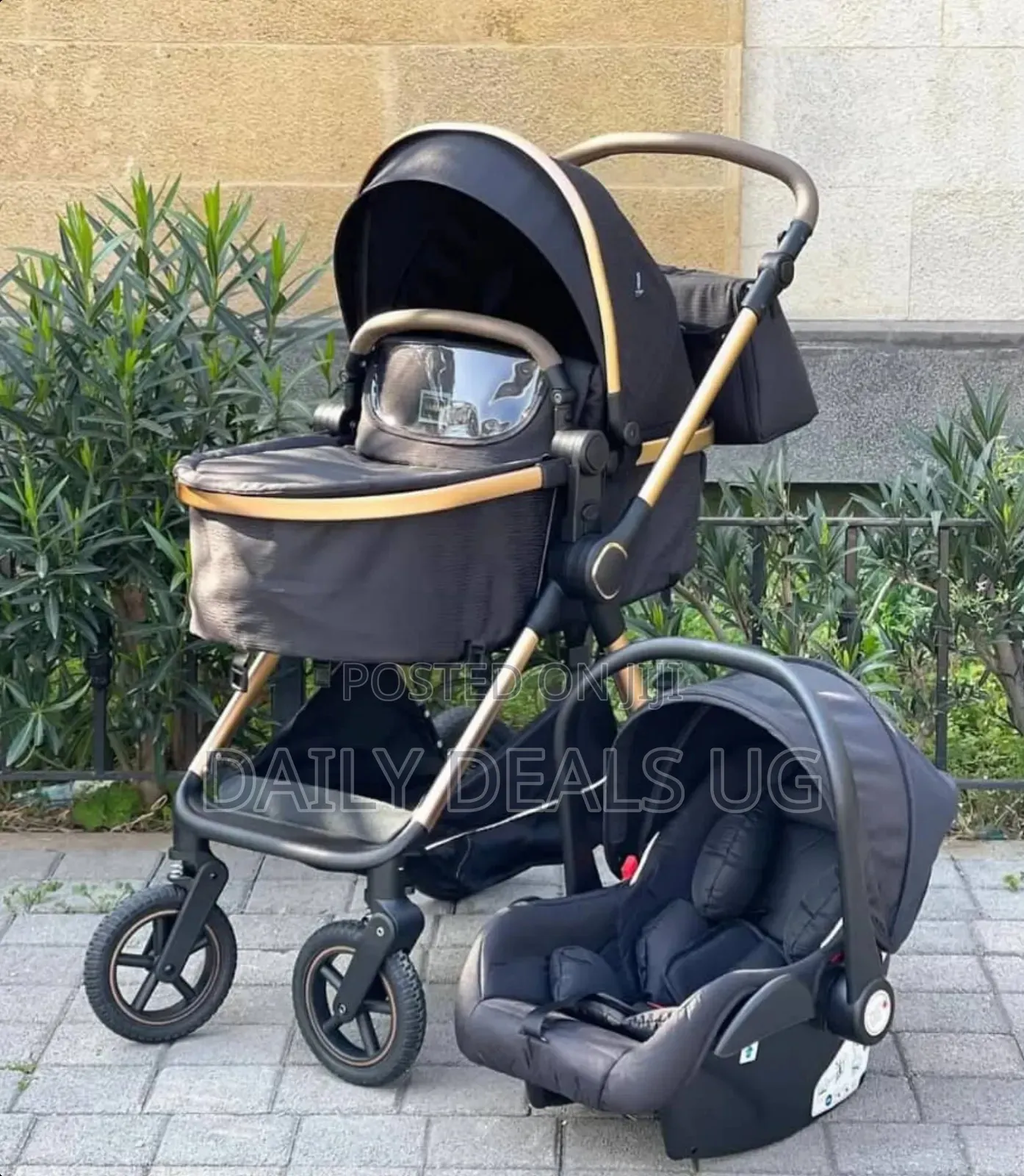 Black Gold Baby Stroller System