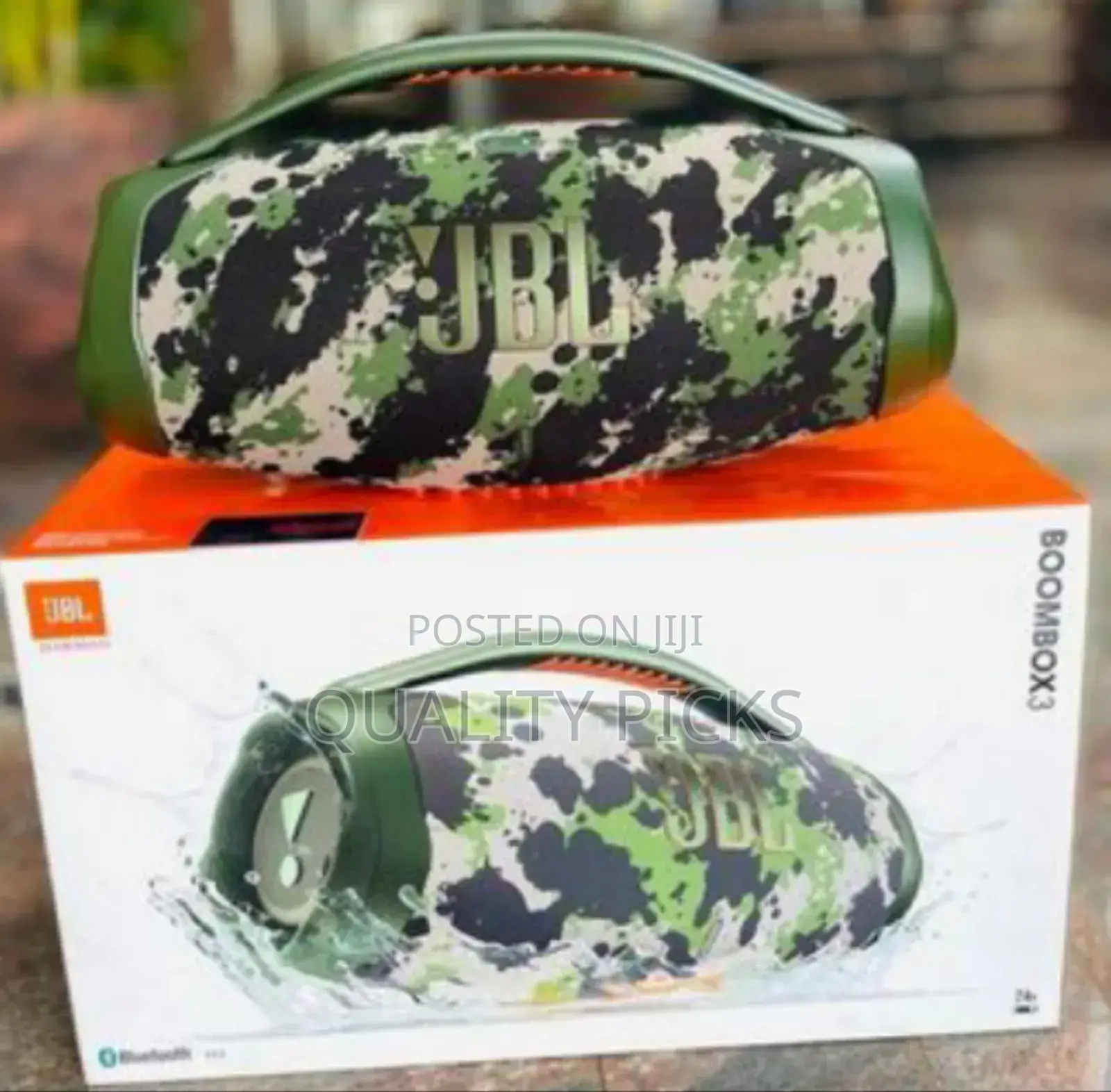 JBL Boombox 3 Portable Wireless Bluetooth Speaker.