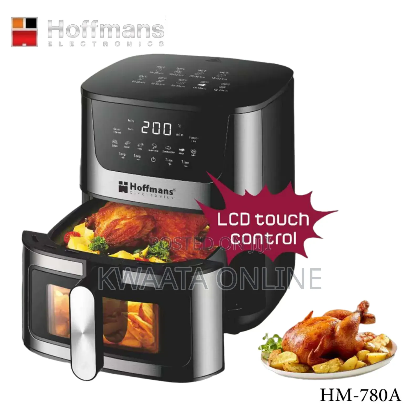 8l Hoffmans Digital Electric Airfryer Hm780a
