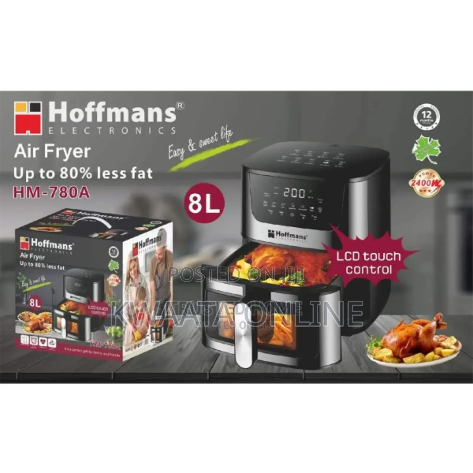 8l Hoffmans Digital Electric Airfryer Hm780a