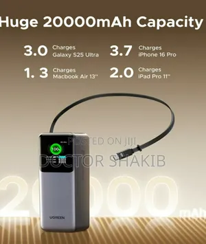 Original Ugreen Nexode 20000mah 130w Fast Charging Power Bank.