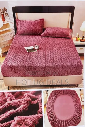 6x6 Stretcher Mattress Cover With 2 Pillow Cases. - Pink